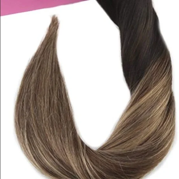 💫Merinda 2 20”1B/6/27 BALAYAGE HUMAN SEWIN HAIR